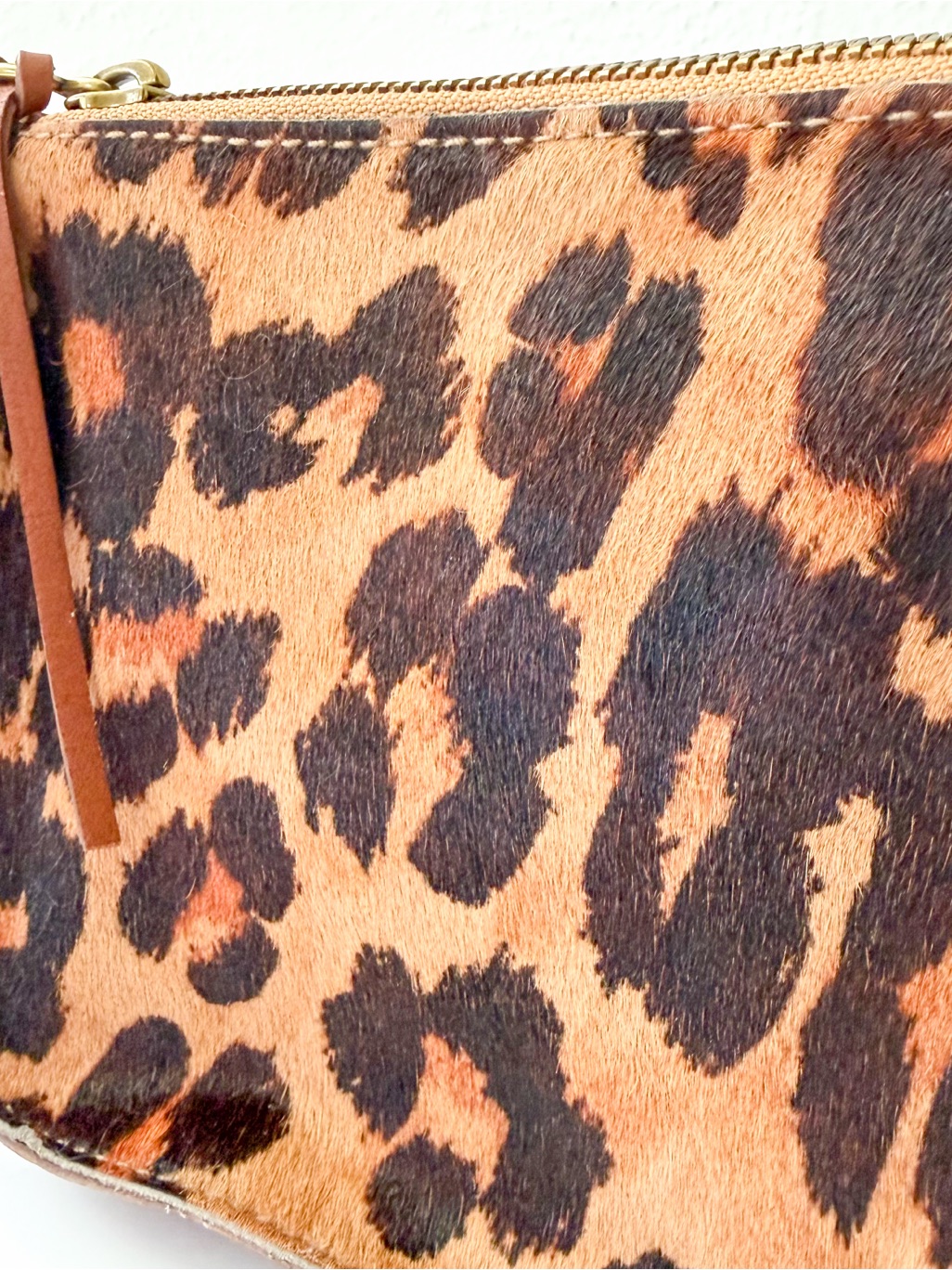 Madewell The Simple Crossbody Bag In Leather & Leopard Print Calf Fur — image 4 of 8